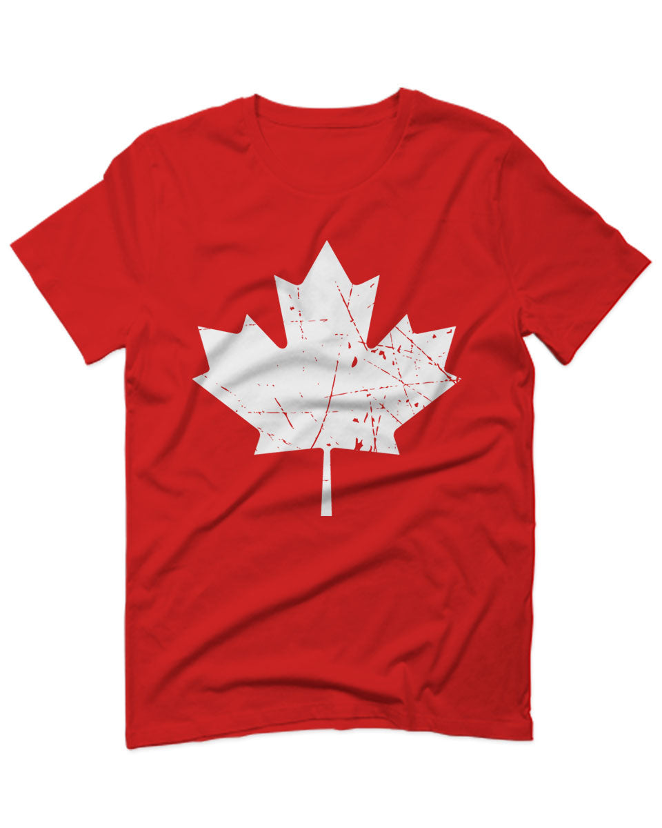 Canadian Maple Leaf Pride T-Shirt - Comfortable Cotton Tee For Hockey Fans & Canada Lovers