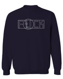 VICES AND VIRTUESS Funny Fuck You Fonts Sarcastic Hilarious tee men's Crewneck Sweatshirt