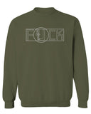 VICES AND VIRTUESS Funny Fuck You Fonts Sarcastic Hilarious tee men's Crewneck Sweatshirt