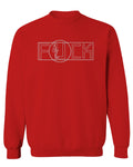 VICES AND VIRTUESS Funny Fuck You Fonts Sarcastic Hilarious tee men's Crewneck Sweatshirt