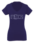 VICES AND VIRTUESS Funny Fuck You Fonts Sarcastic Hilarious tee For Women V neck fitted T Shirt