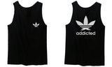 Cool Marijuana Weed Leaf Stoner Day Front and Back men's Tank Top