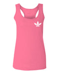 Cool Marijuana Weed Leaf Stoner Day Front and Back  women's Tank Top sleeveless Racerback