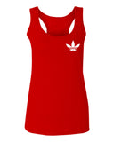 Cool Marijuana Weed Leaf Stoner Day Front and Back  women's Tank Top sleeveless Racerback