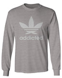 Cool Marijuana Weed Leaf Stoner Day high Pot mens Long sleeve t shirt