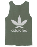 Cool Marijuana Weed Leaf Stoner Day high Pot men's Tank Top