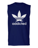 Cool Marijuana Weed Leaf Stoner Day high Pot men Muscle Tank Top sleeveless t shirt