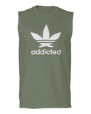 Cool Marijuana Weed Leaf Stoner Day high Pot men Muscle Tank Top sleeveless t shirt