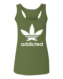 Cool Marijuana Weed Leaf Stoner Day high Pot  women's Tank Top sleeveless Racerback