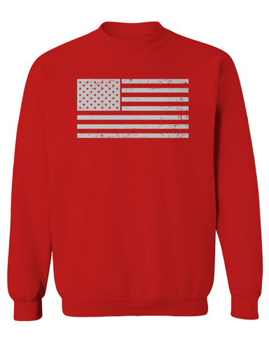 Vintage USA United States of America American Proud Flag men's Crewneck Sweatshirt