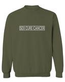 VICES AND VIRTUESS Hilarious Funny Offensive Graphic Sex Cure Cancer men's Crewneck Sweatshirt