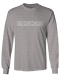 VICES AND VIRTUESS Hilarious Funny Offensive Graphic Sex Cure Cancer mens Long sleeve t shirt