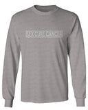 VICES AND VIRTUESS Hilarious Funny Offensive Graphic Sex Cure Cancer mens Long sleeve t shirt