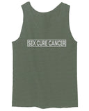 VICES AND VIRTUESS Hilarious Funny Offensive Graphic Sex Cure Cancer men's Tank Top