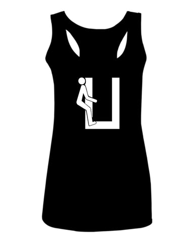VICES AND VIRTUESS Hilarious Fuck U You Funny Offensive Graphic  women's Tank Top sleeveless Racerback