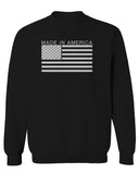 Patriotic American Proud Made in USA United States America Flag men's Crewneck Sweatshirt