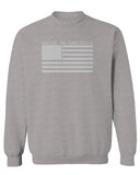 Patriotic American Proud Made in USA United States America Flag men's Crewneck Sweatshirt