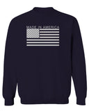Patriotic American Proud Made in USA United States America Flag men's Crewneck Sweatshirt