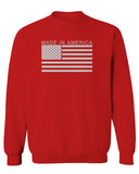 Patriotic American Proud Made in USA United States America Flag men's Crewneck Sweatshirt