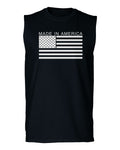 Patriotic American Proud Made in USA United States America Flag men Muscle Tank Top sleeveless t shirt