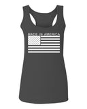 Patriotic American Proud Made in USA United States America Flag  women's Tank Top sleeveless Racerback