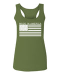 Patriotic American Proud Made in USA United States America Flag  women's Tank Top sleeveless Racerback