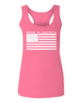 Patriotic American Proud Made in USA United States America Flag  women's Tank Top sleeveless Racerback