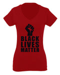 Black Lives Matter Liberal Progressive Protest Nevertheless Resist For Women V neck fitted T Shirt