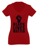 Black Lives Matter Liberal Progressive Protest Nevertheless Resist For Women V neck fitted T Shirt