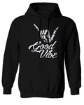 Big Good Vibe Bones Hand Shaka Cool Vintage Hipster Graphic Sweatshirt Hoodie