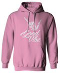 Big Good Vibe Bones Hand Shaka Cool Vintage Hipster Graphic Sweatshirt Hoodie