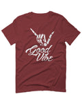 Big Good Vibe Bones Hand Shaka Cool Vintage Hipster Graphic For men T Shirt