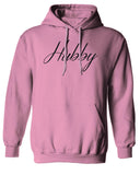 VICES AND VIRTUESS Letter Printed Hubby Couple Wedding Wifey Matching Groom Sweatshirt Hoodie