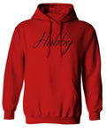 VICES AND VIRTUESS Letter Printed Hubby Couple Wedding Wifey Matching Groom Sweatshirt Hoodie