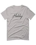VICES AND VIRTUESS Letter Printed Hubby Couple Wedding Wifey Matching Groom For men T Shirt
