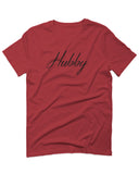 VICES AND VIRTUESS Letter Printed Hubby Couple Wedding Wifey Matching Groom For men T Shirt