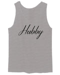VICES AND VIRTUESS Letter Printed Hubby Couple Wedding Wifey Matching Groom men's Tank Top