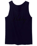 VICES AND VIRTUESS Letter Printed Hubby Couple Wedding Wifey Matching Groom men's Tank Top