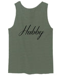 VICES AND VIRTUESS Letter Printed Hubby Couple Wedding Wifey Matching Groom men's Tank Top