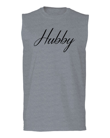 VICES AND VIRTUESS Letter Printed Hubby Couple Wedding Wifey Matching Groom men Muscle Tank Top sleeveless t shirt
