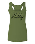 VICES AND VIRTUESS Letter Printed Hubby Couple Wedding Wifey Matching Groom  women's Tank Top sleeveless Racerback