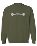 VICES AND VIRTUESS crosfit Feeling Workout Make me Happy Gym Fitness men's Crewneck Sweatshirt