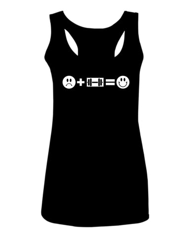 VICES AND VIRTUESS crosfit Feeling Workout Make me Happy Gym Fitness  women's Tank Top sleeveless Racerback
