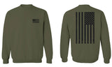American Flag United States of America Military Army Marine us Navy men's Crewneck Sweatshirt