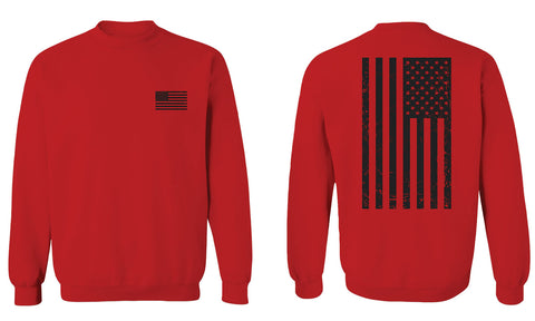 American Flag United States of America Military Army Marine us Navy men's Crewneck Sweatshirt