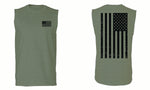 Vintage American Flag United States of America Military Army Marine Navy men Muscle Tank Top t shirt