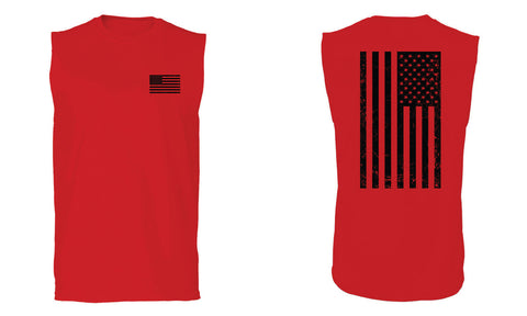 Vintage American Flag United States of America Military Army Marine Navy men Muscle Tank Top t shirt
