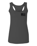 American Flag United States of America Military Army Marine us Navy women's Tank Top Racerback