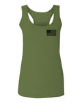 American Flag United States of America Military Army Marine us Navy women's Tank Top Racerback