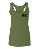 American Flag United States of America Military Army Marine us Navy women's Tank Top Racerback